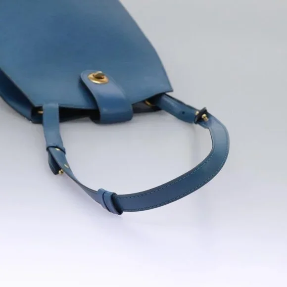 Authentic LOUIS VUITTON Epi Cluny Shoulder Bag Blue M52255 LV